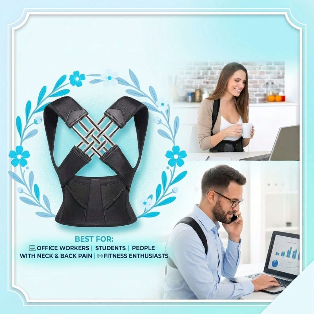 Posture Corrector for Men and Women, Adjustable Back Posture Belt Invisible