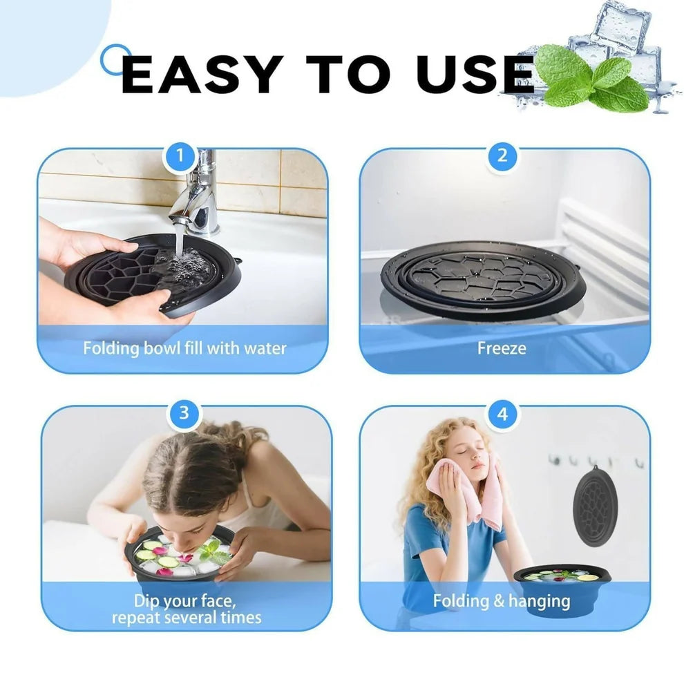 Facial Ice Bowl For Skin Care Ice Therapy Face Cooling Mold (1 Pc)